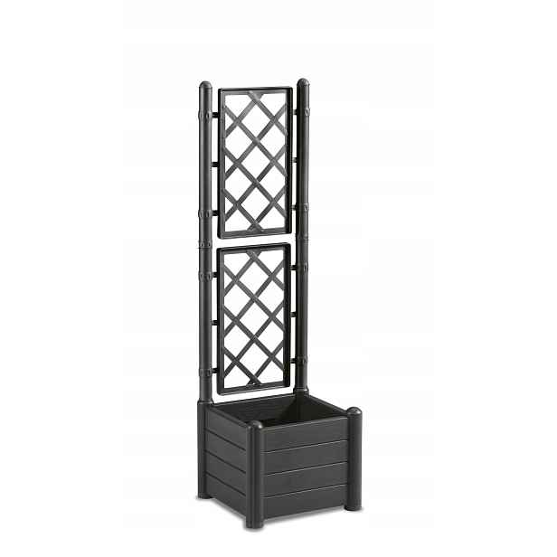 Květináč plast šedý Stefanplast 43 cm x 43 x 142 cm