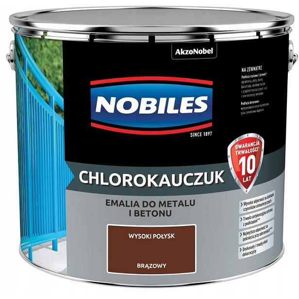 Nobiles Chlorokaučuk Smalt 10 L Hnědý