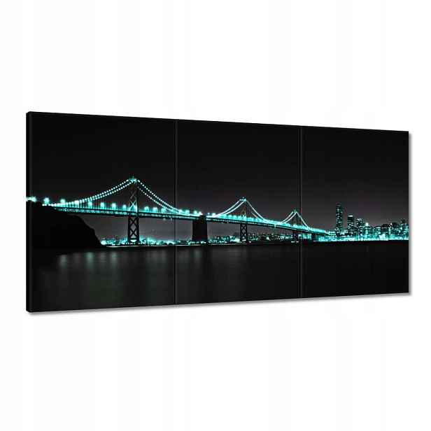 Obrazy 120x60 Tyrkysová světýlka