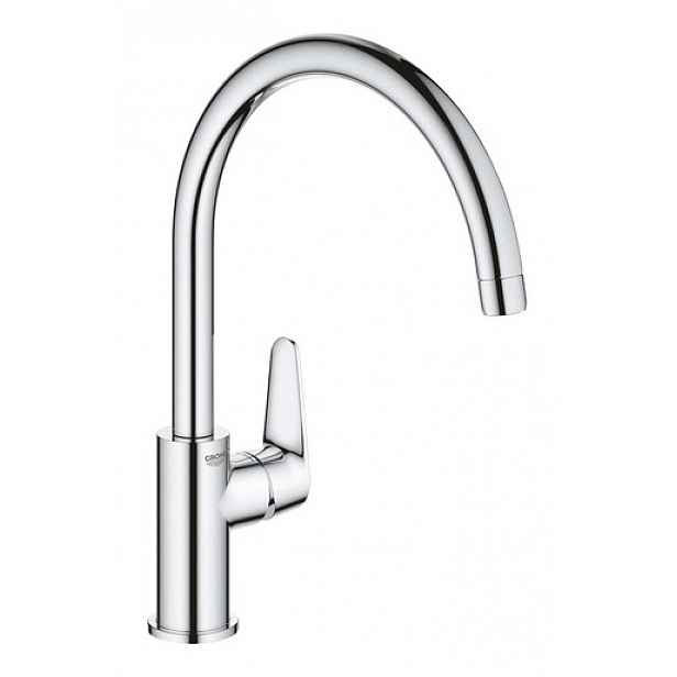 Dřezová baterie GROHE BauCurve 2020 s otočným ramínkem chrom 31231001