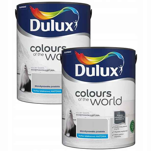 Set Dulux Barvy Světa 2x5L Barva Skandinávská Jednoduchost 10L