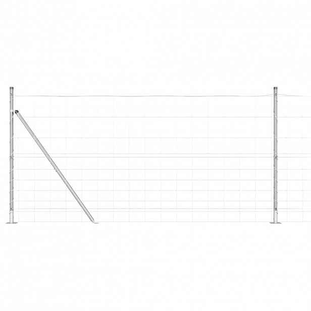 vidaXL Svařovaná drátěná plotina s betonovou základnou 25 x 1,2 m