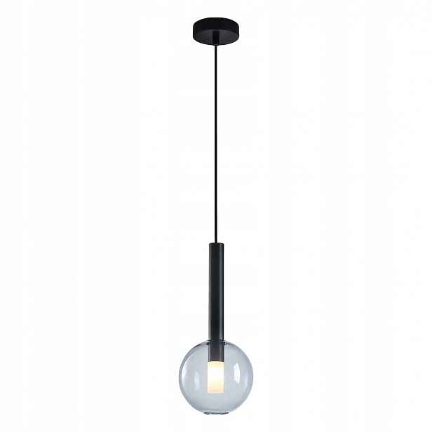 Závěsná lampa Eko-Light Niko ML0331 Černá Skleněná Stínidlo Kula 1xG9 Regulovatelná