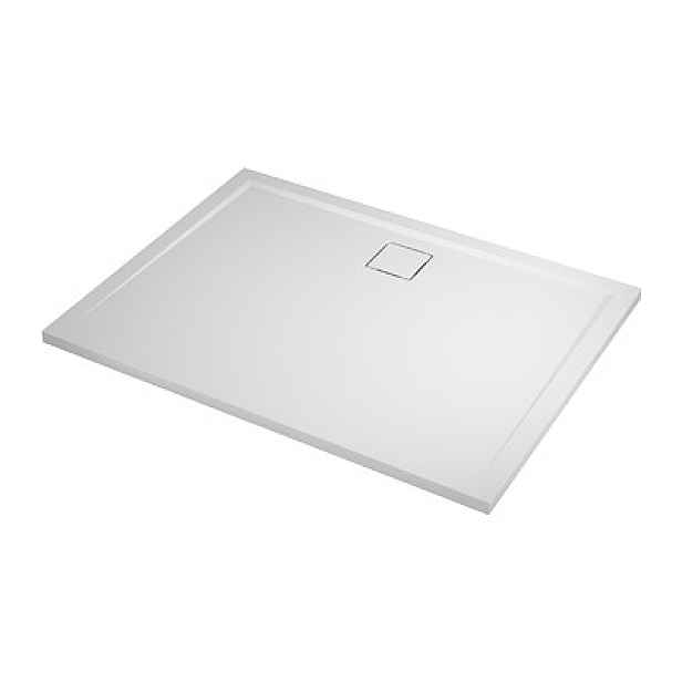 RONAL LIVADA W20AL07016004; 70x160x3;7 cm;  obdelníková sprchová vanička z litého mramoru; bílá; sifon na delší straně vaničky (Sanswiss)