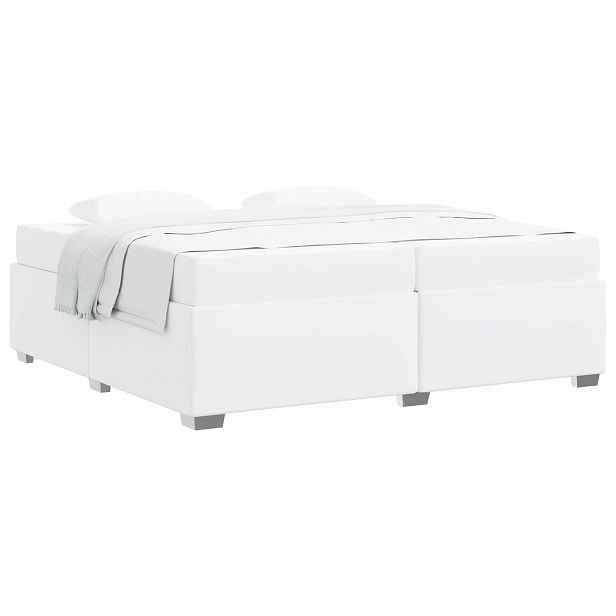 vidaXL Rám postele Bílá 200 x 200 cm PVC
