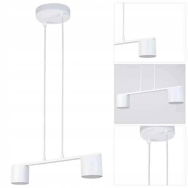 Závěsné světlo Sigma Lighting Mila bílá, moderní, jemné světlo v ložnici