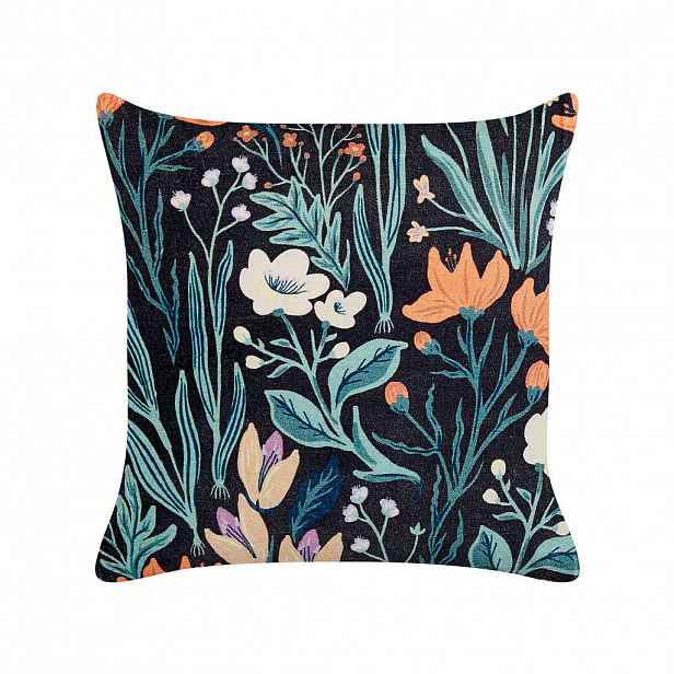 Beliani DEKORATIVNÍ POLŠTÁŘ Černý 45/45 cm Osmunda