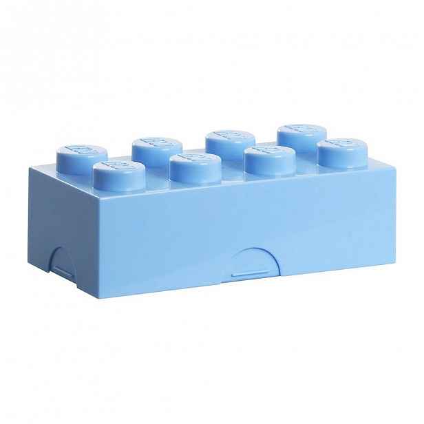 Světle modrý svačinový box LEGO®