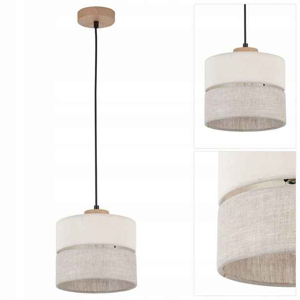Závěsná lampa hnědá Eco s nastavitelnou výškou a plynulým Tk Lighting