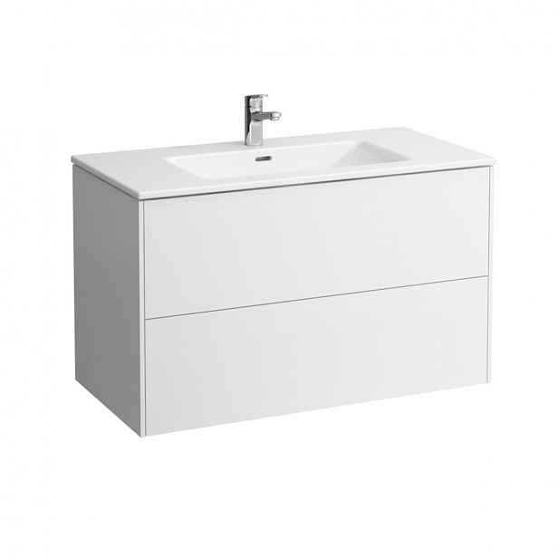 Koupelnová skříňka s umyvadlem Laufen Base 100x61x50 cm bílá lesk H8649622611041