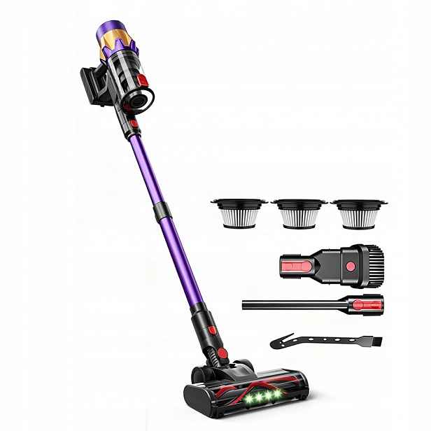 Bezdrátový Ruční Vysavač S Led Kartáčem 550 W