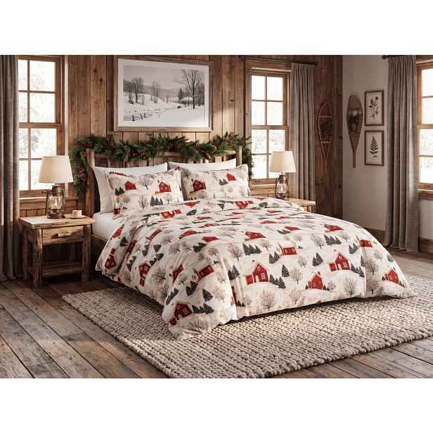Povlečení z mikrovlákna FARM HOUSE krémové Rozměr povlečení: 2 ks 70 x 90 cm | 200 x 220 cm