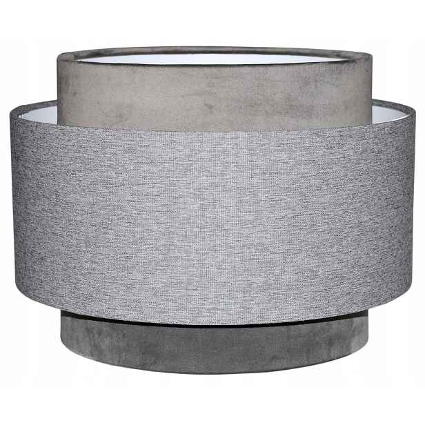 Stínidlo pro stojací stropní lampu Lustr 35/25 cm E27 Šedá Avola