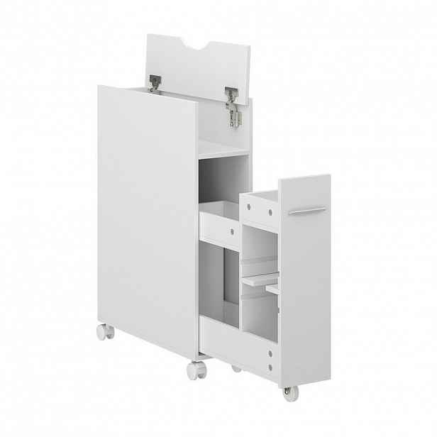 Vicco TOALETNÍ SKŘÍŇKA Niva Bílá 18 x 71.3 cm S výsuvnou přihrádkou