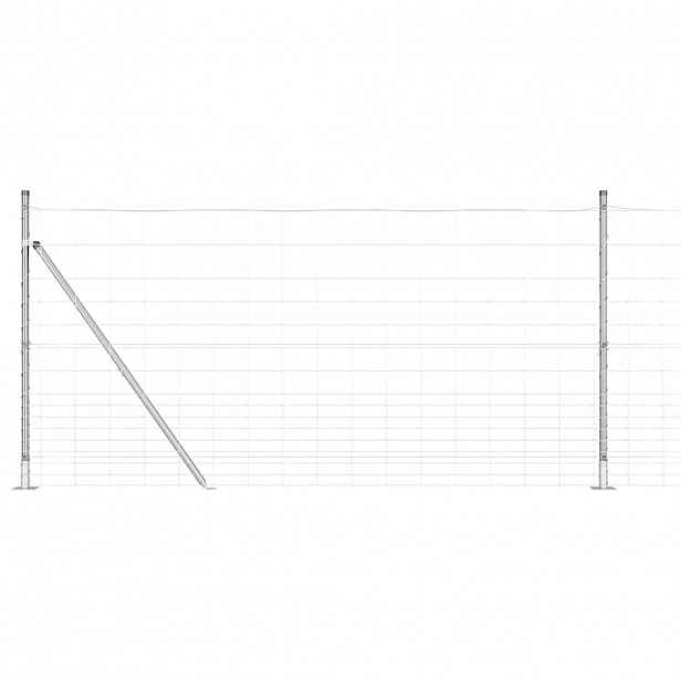 vidaXL Svařovaná drátěná plotina s betonovou základnou 25 x 1,2 m