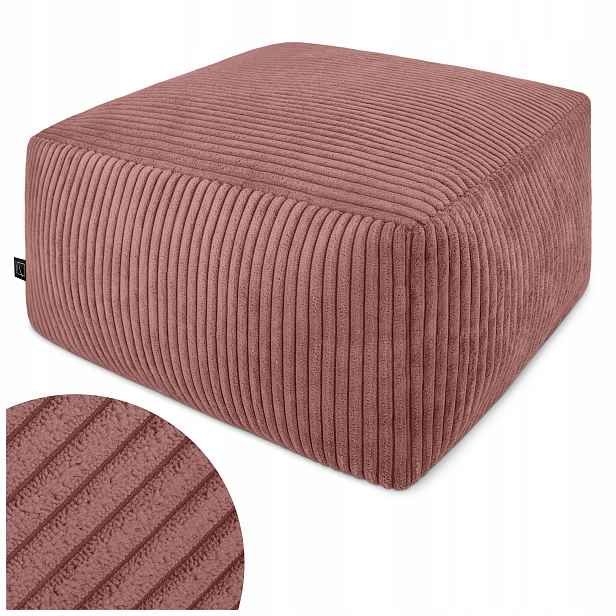 Moderní Taburet Sedák 45 CM Čtvercový Do Obývacího Pokoje Podnožka Měkká