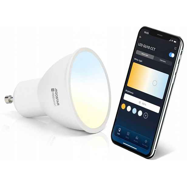 igostar Inteligentní Led žárovka GU10 SL2 Žárovky Alexa 6W Wifi 2700K-6500K