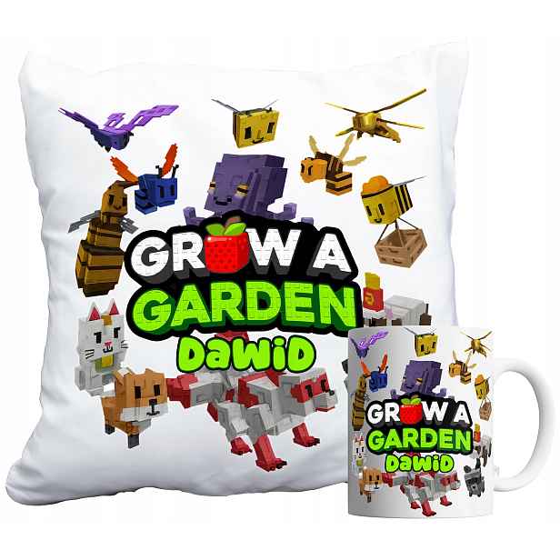 Set Hrnek A Polštář Roblox Grow A Garden Hra Dárek Jméno