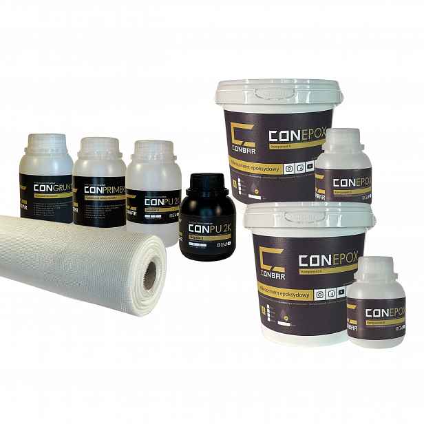 Testovací sada pro epoxidový mikrocement Conepox, podlaha, vzorky, barvy, pryskyřice