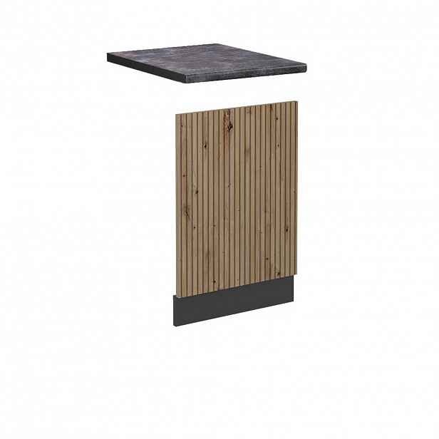 Vicco PŘEDNÍ PANEL R-Line Řemeslný dub 45 cm , PD Antracit