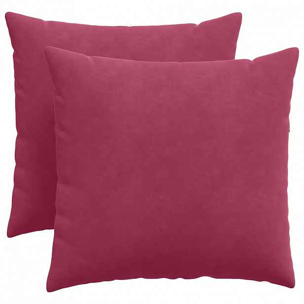 vidaXL Pohovkové polštáře 2 pcs Víno Červené 50 x 50 cm