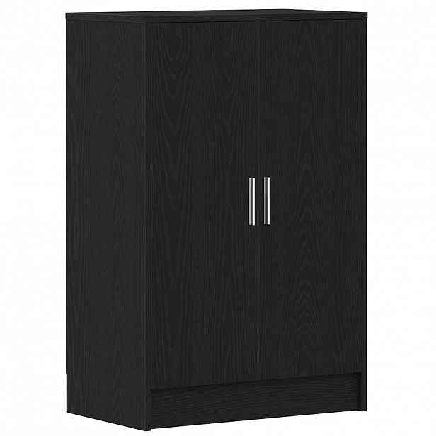 vidaXL Skříň na obuv 60 x 35 x 92 cm Kompozitní dřevo Černý dub