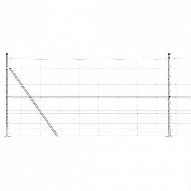 vidaXL Svařovaná drátěná plotina s betonovou základnou 25 x 1,2 m