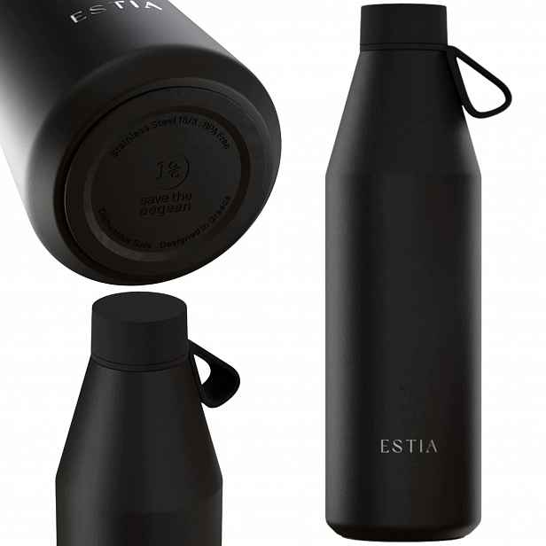 Termoláhev černá 800 ml na vodu čaj Láhev Na Pití 100% vzduchotěsná Termoska