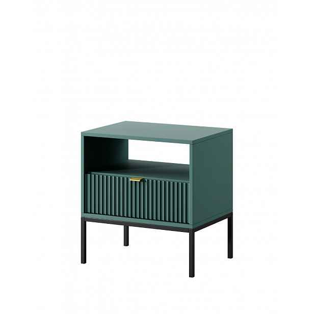Noční stolek Nova zelený (S54), green/black