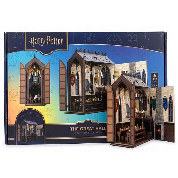 Opěrka na knihy Bookshelf Miniature The Grand Hall Led Harry Potter
