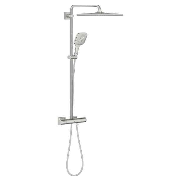 Systém sprchový termostatický Grohe Rainshower SmartActive 310 Cube SuperSteel