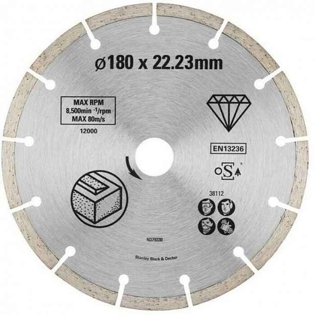 Stanley - Diamantový řezný kotouč na beton 125x22,2 mm STA38107-XJ