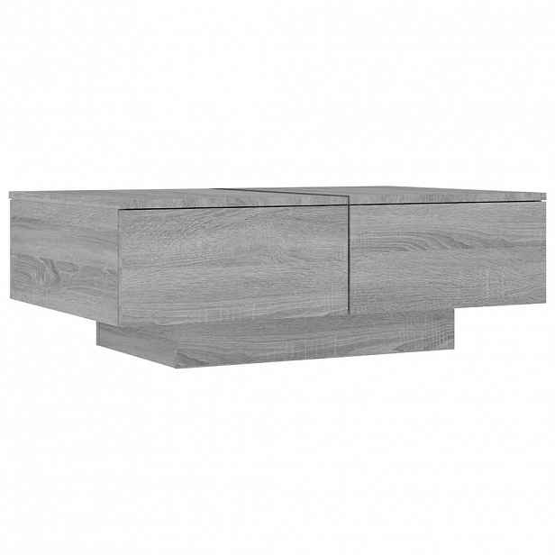 vidaXL Konferenční stolek šedý sonoma 90 x 60 x 31 cm kompozitní dřevo