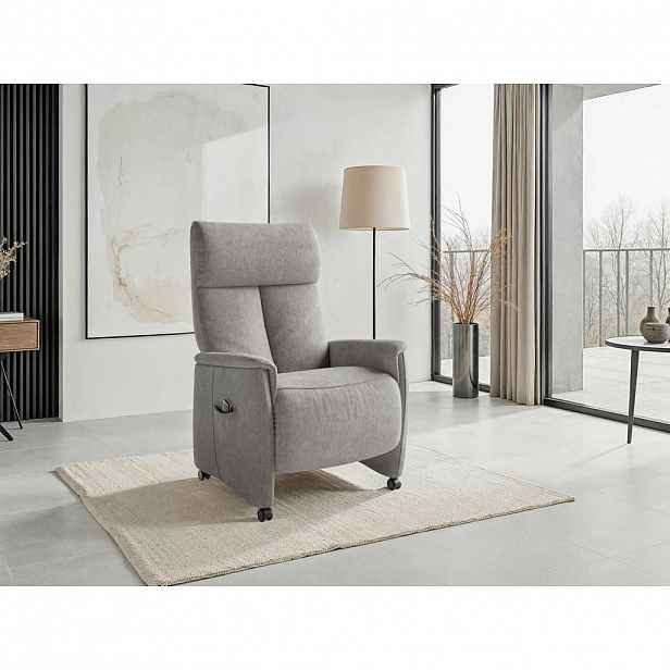 Sit & More RELAXAČNÍ KŘESLO, textil, šedá