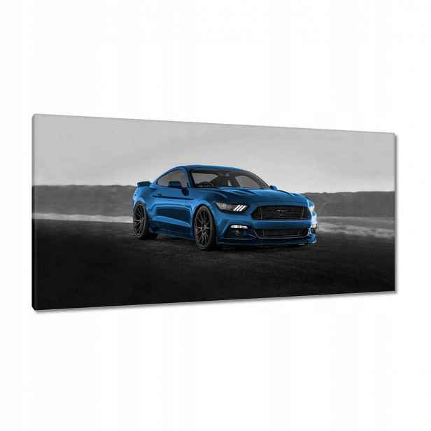Obrazy 115x55 Modrý Ford Mustang