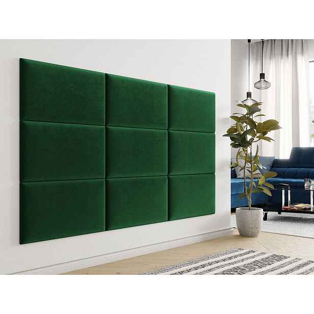 Čalouněný panel na zeď 70x40 PAG - zelený