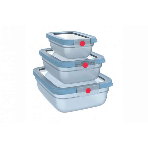 Dózy Tefal OneClick  3 ks N1230210 Modrá