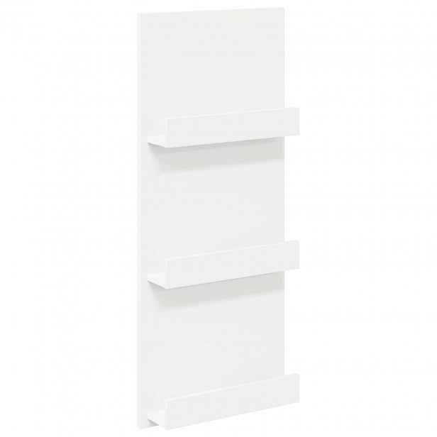 vidaXL Regál na časopisy Bílá 43 x 11 x 102 cm Kompozitní dřevo