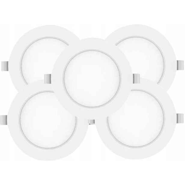 5x Led zapuštěný panel 12W Objímka 4000K pro závěsný strop pro M-System