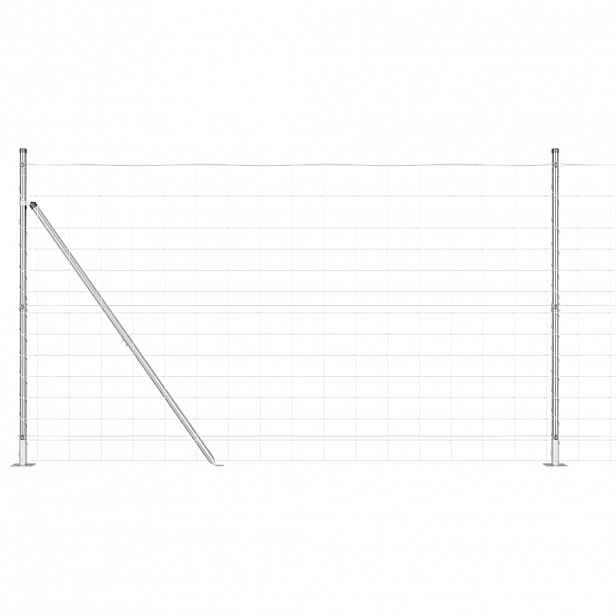 vidaXL Svařovaná drátěná plotina s betonovou základnou 25 x 1,4 m