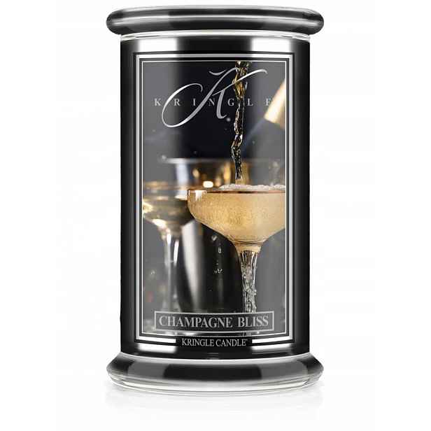 Champagne Bliss – Kringle Candle – velká svíčka se dvěma knoty (624 g)