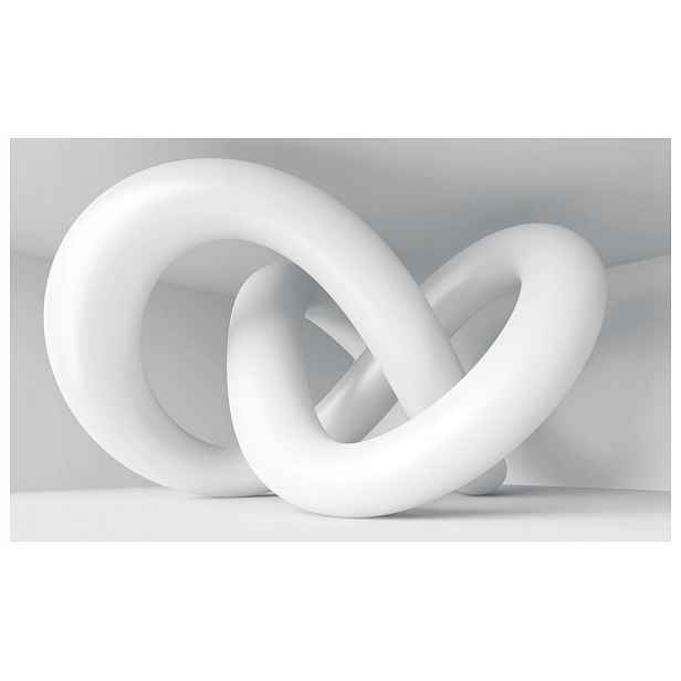 Fototapeta Bílý uzel Abstrakce Minimalismus Elegance 368x254 lepidlo