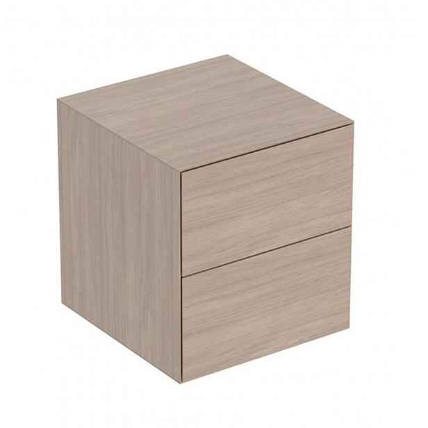 Geberit ONE - Boční skříňka 45x49x47 cm, 2 zásuvky, dub 505.077.00.5