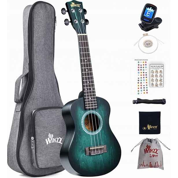 Koncertní Ukulele 60 CM, Sada Pro Dospělé Děti, Živé Barvy