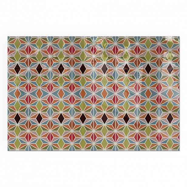 TULUP PODLOŽKA POD KRB 120x80 cm - Polygonální vzory v mřížce
