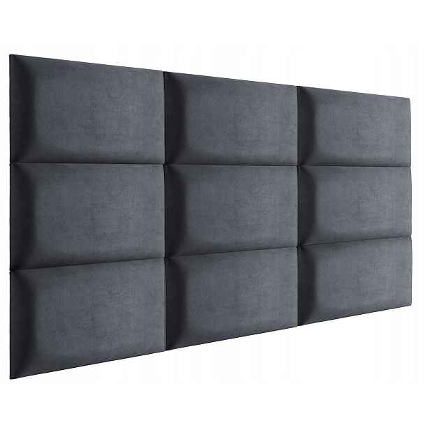 9 x Čalouněný Nástěnný Panel 60x30 Velur Dárek