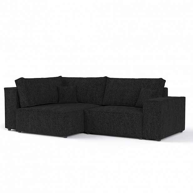 AltaBeds ROHOVÁ SEDAČKA AVION, textil, Černá