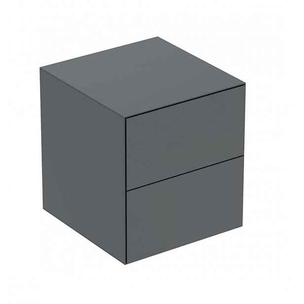 Geberit ONE - Boční skříňka 45x49x47 cm, 2 zásuvky, lávová 505.077.00.3