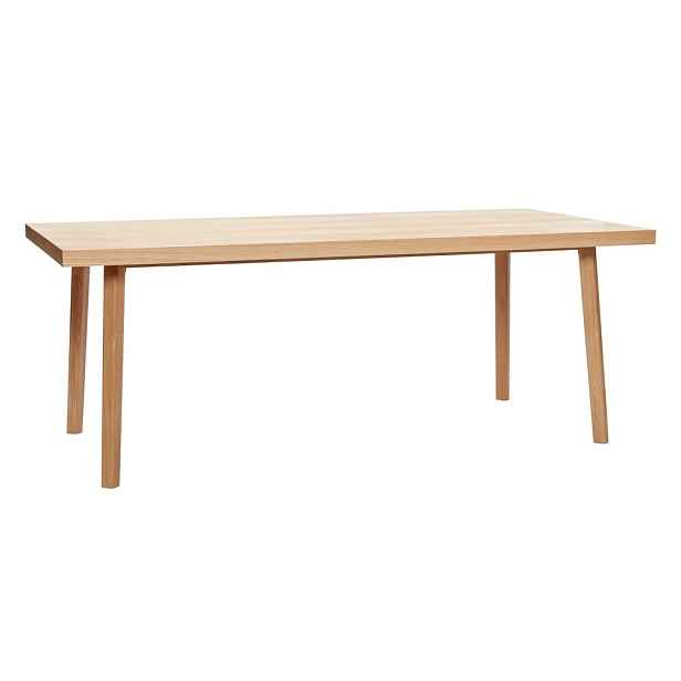 Jídelní stůl v dekoru dubu 100x200 cm Herringbone – Hübsch