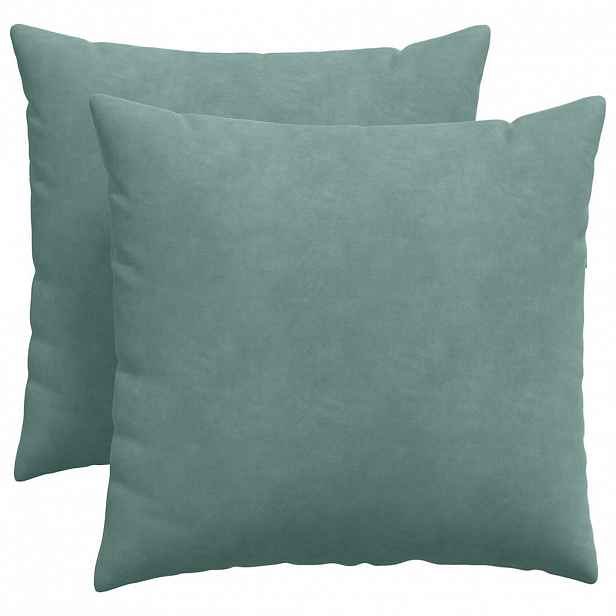 vidaXL Pohovkové polštáře 2 pcs Mořská zelená 50 x 50 cm